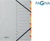 Sorteermap Pagna Easy - A4 - 12 tabs - oranje/geel