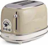 Ariete 0155/03 - Vintage broodrooster - 2 sneden - met tosti-klemmen - 810 Watt - beige