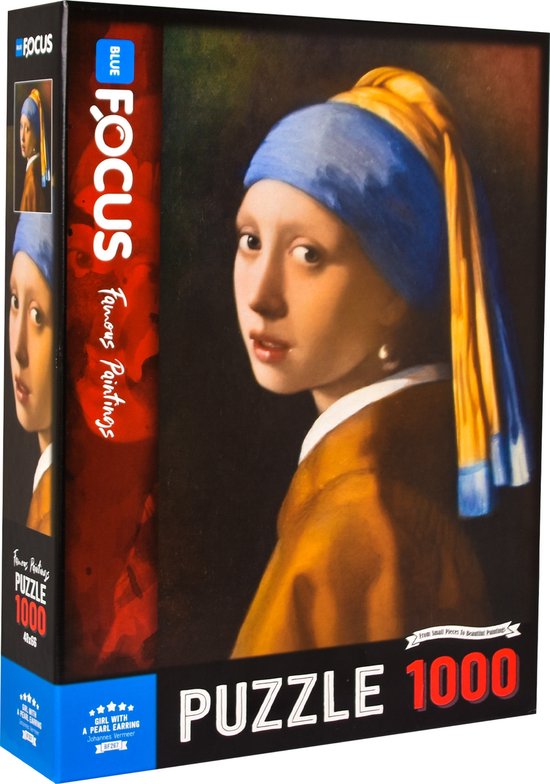 Puzzle - Fille à la boucle d'oreille en perle - Vermeer - 1000 pièces 68x48cm