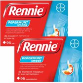Rennie Pepermunt Kauwtabletten - 2 x 96 tabletten