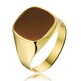 Juwelier Zwartevalk - 14 karaat gouden ring met carneool 118819/19¾--
