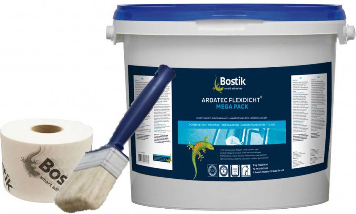 Bostik Ardatec Flexdicht Megapack afdichting - 5 kg emmer - lichtgrijs - voor natte ruimten