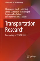 Lecture Notes in Civil Engineering- Transportation Research