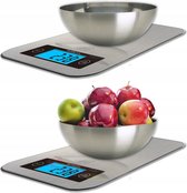 TECH-MED keukenweegschaal met Bluetooth - tot 5kg - HW-FIT022 - zilver