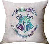Harry Potter Kussenhoes | Hogwarts - Zweinstein Huiswapen | 45x45 cm