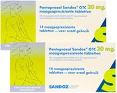 Sandoz Pantoprazol 20mg Tabletten - 2 x 14 tabletten