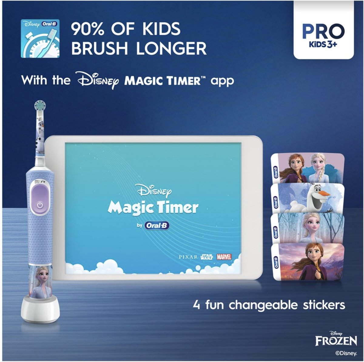 Afbeelding 2 van Oral-B Vitality Pro Frozen - Elektrische tandenborstel - Reisetui