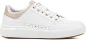 GEOX D DALYLA A Sneakers - WHITE/CHAMPAGNE - Maat 40