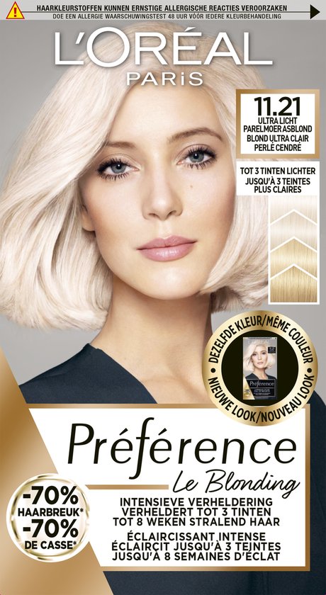 L'Oréal Paris Préférence Le Blonding 11.21 - Ultra Licht Parelmoer Asblond - Verheldering