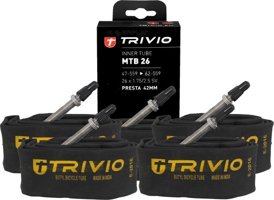 Trivio - 5x MTB Binnenband 26x1.75/2.5 SV 42MM Presta
