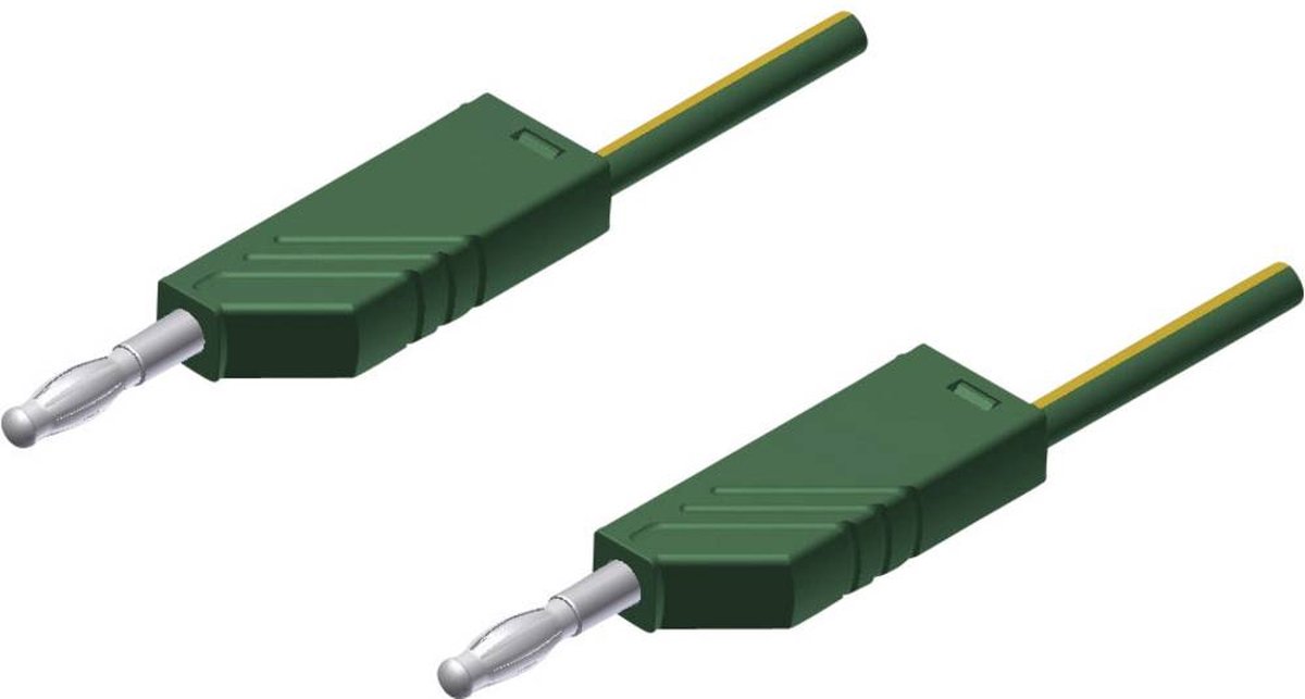 Hirschmann Test & Measurement MLN 25/2,5 Meetsnoer Banaanstekker 4 mm Banaanstekker 4 mm 25.00 cm Geel, Groen 1 stuk(s)