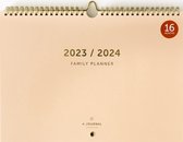 A-Journal 16 Maanden Familieplanner 2023/2024 - Beige