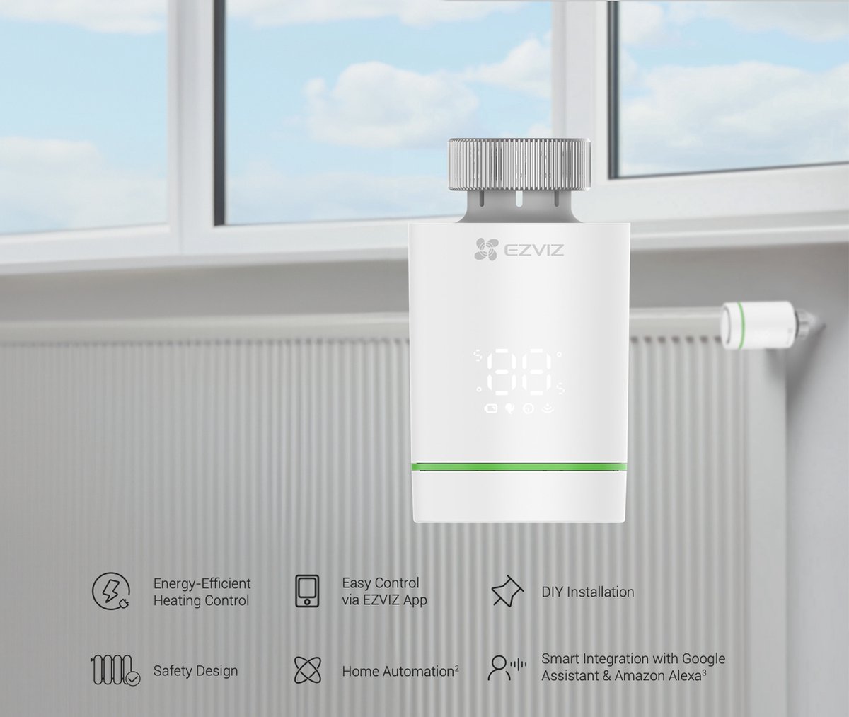 Ezviz T55 Slimme thermostaten - Slimme radiatorknop thumbnail 2