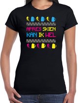 Bellatio Decorations Apres ski t-shirt dames - apres skien - zwart - apres ski/winter M