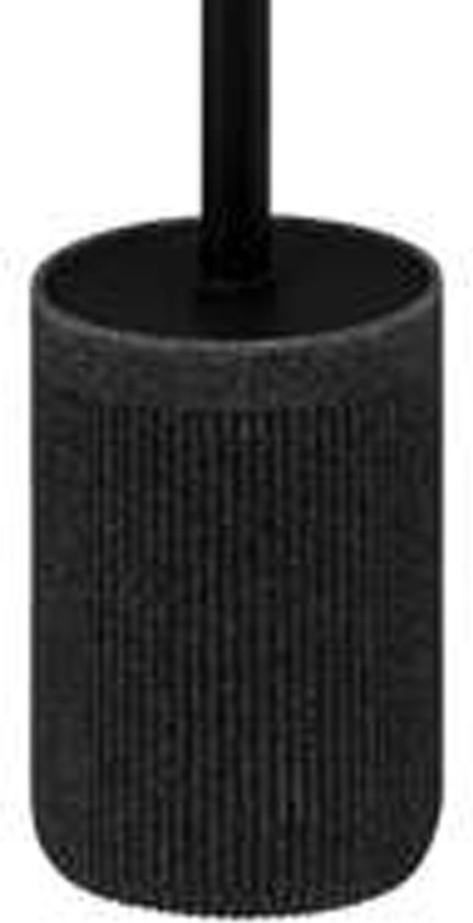 5Five Brosse de toilette en support Onyx - anthracite - polystone - 40 x 9 cm