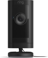 Ring Stick Up Cam Pro Plug-In - Beveilingscamera op Adapter - Binnen en Buiten - Zwart