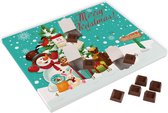 Babyshowerchocolate Adventskalender Chocolade - Sneeuwman Thema - 2023 Kerstchocolade - Kinderen Kerstcadeau - Chocolade - Cadeau - Adventskalender - 244gr