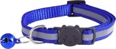 Petsify - Kattenhalsband met Belletje - Veiligheidssluiting - Reflecterend - Halsband Kat - Halsband Kitten - Blauw