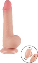 LoveToy - Glijdende Huid Dildo - Dubbellaags Dildo - Lengte 19.5 cm - Diameter 3.6 cm - Beige