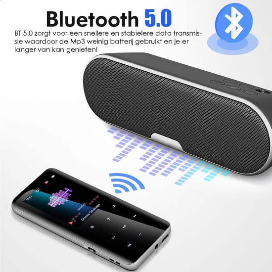 Mini lecteur MP3 MP4 Bluetooth 32 Go avec haut-parleurs …