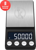 Ease Electronicz mini balance de cuisine numérique de précision - 0 à 500 grammes - 14,2 x 7,5 cm - balance de poche sur batterie - balance de cuisine