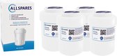 AllSpares Waterfilter (4x) voor Koelkast geschikt voor GE MWF