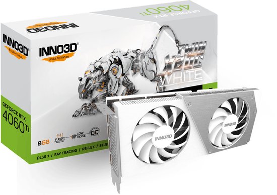 Inno3D GeForce RTX 4060 Ti 8GB TWIN X2 OC White