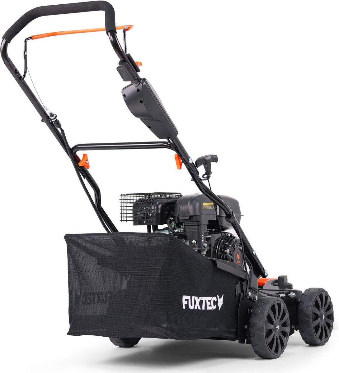 FUXTEC 3-in-1 Benzine Verticuteermachine FX-BV240 – 4-Takt Motor 4,1 kW – 18 Messen & 24 Geveerde Tanden – 45L Opvangbak – Front Handgreep thumbnail 2