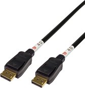 Deltaco DP40-1020 DisplayPort Kabel - 8K Resolutie - 2 meter - Zwart