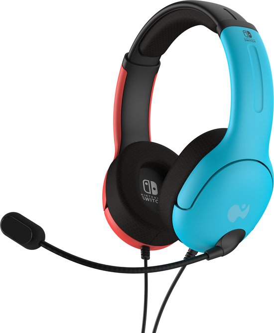 PDP - LVL40 Wired Headset pour Nintendo Switch - Bleu/Rouge | bol