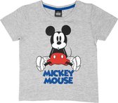 Disney Mickey Mouse T-shirt - Grijs - Maat 122/128 - Kinderen