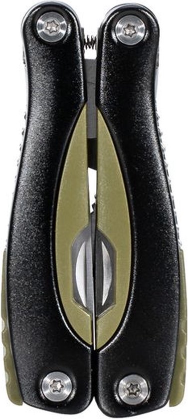 Miltec - Multitool - Couteau de poche - Couteau tactique - Plein air - Outil Kombi - ABS/Aluminium - 15,5 cm - Vert olive