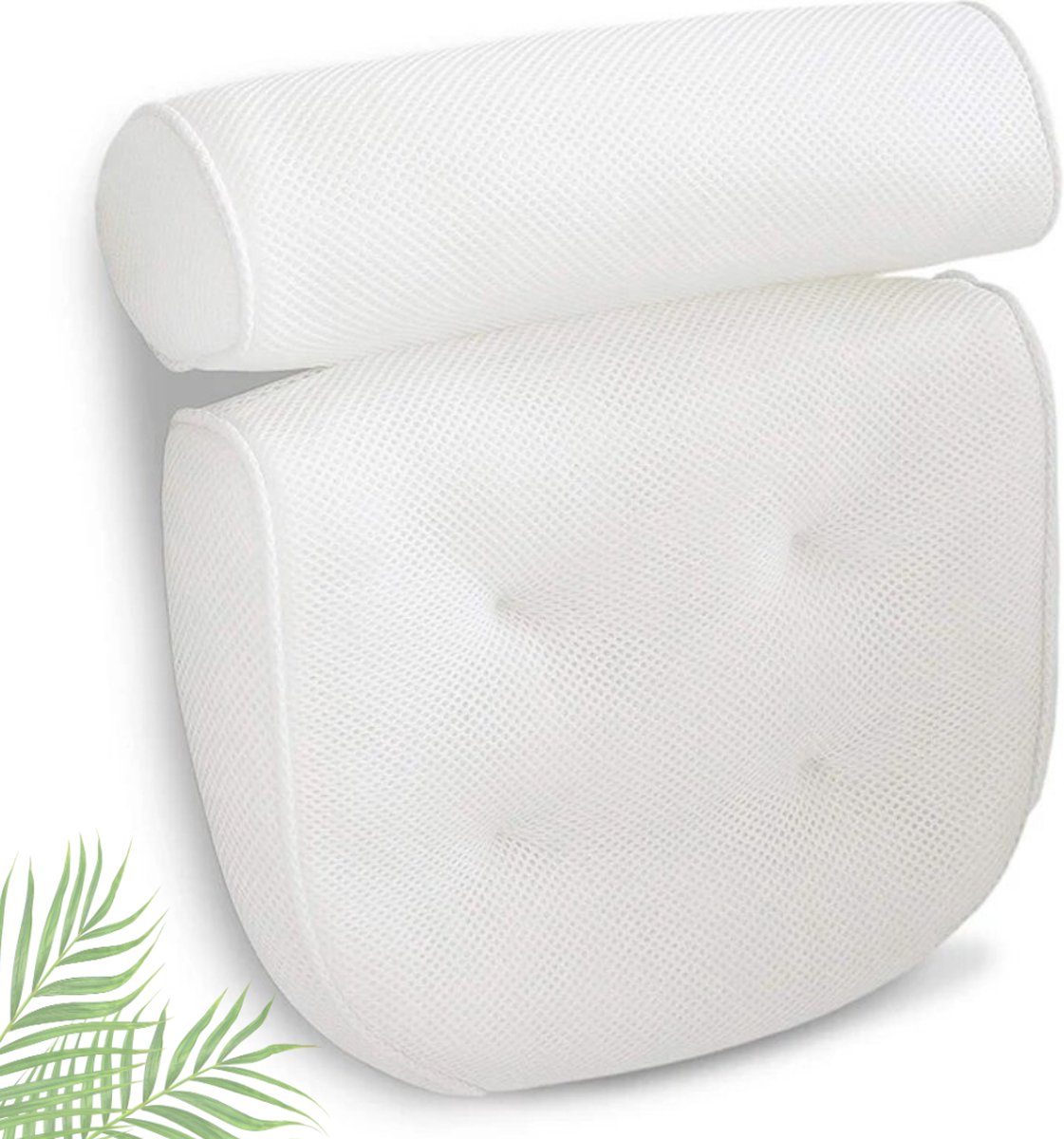Goedkoopste Xerolax Badkussens Voor In Bad - Badkussen - Hoofdsteun Bad - Nekkussen Bad - Antislip - Spa Kussen - Jacuzzi Accessoires - Wit