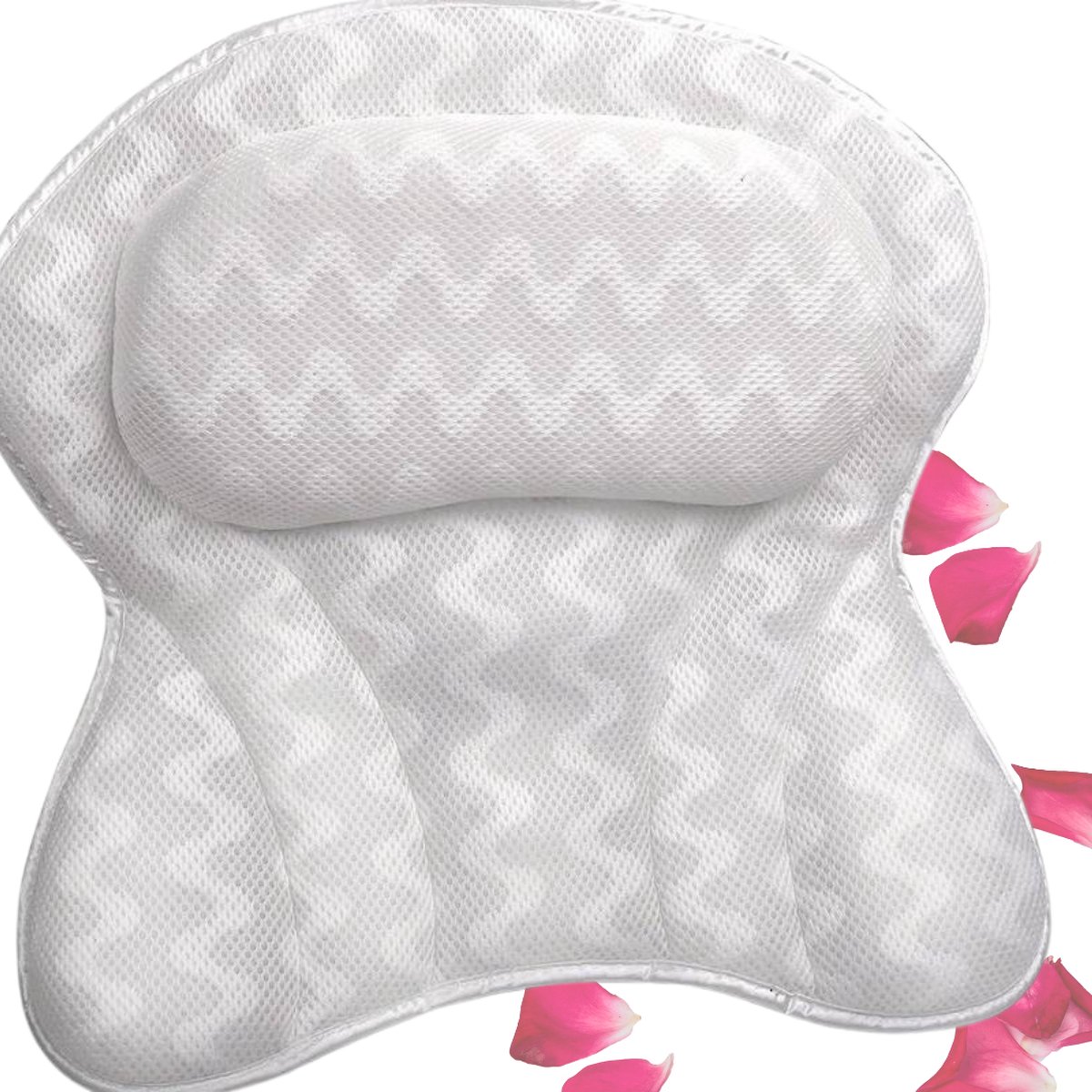 Goedkoopste Xerolax Badkussen - Badkussens Voor In Bad - Nekkussen Bad - Hoofdsteun Bad - Antislip - Spa Kussen - Jacuzzi Accessoires - Grijs