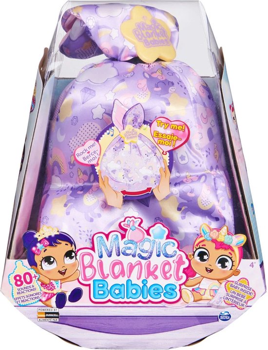 Magic Blanket Babies Surprise Plush Baby Doll With Over 80 Sounds and Reactions