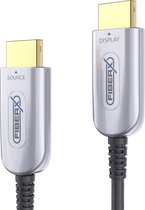 FiberX FX-I350-015, 15 m, HDMI Type A (Standaard), HDMI Type A (Standaard), 18 Gbit/s, Zwart, Zilver
