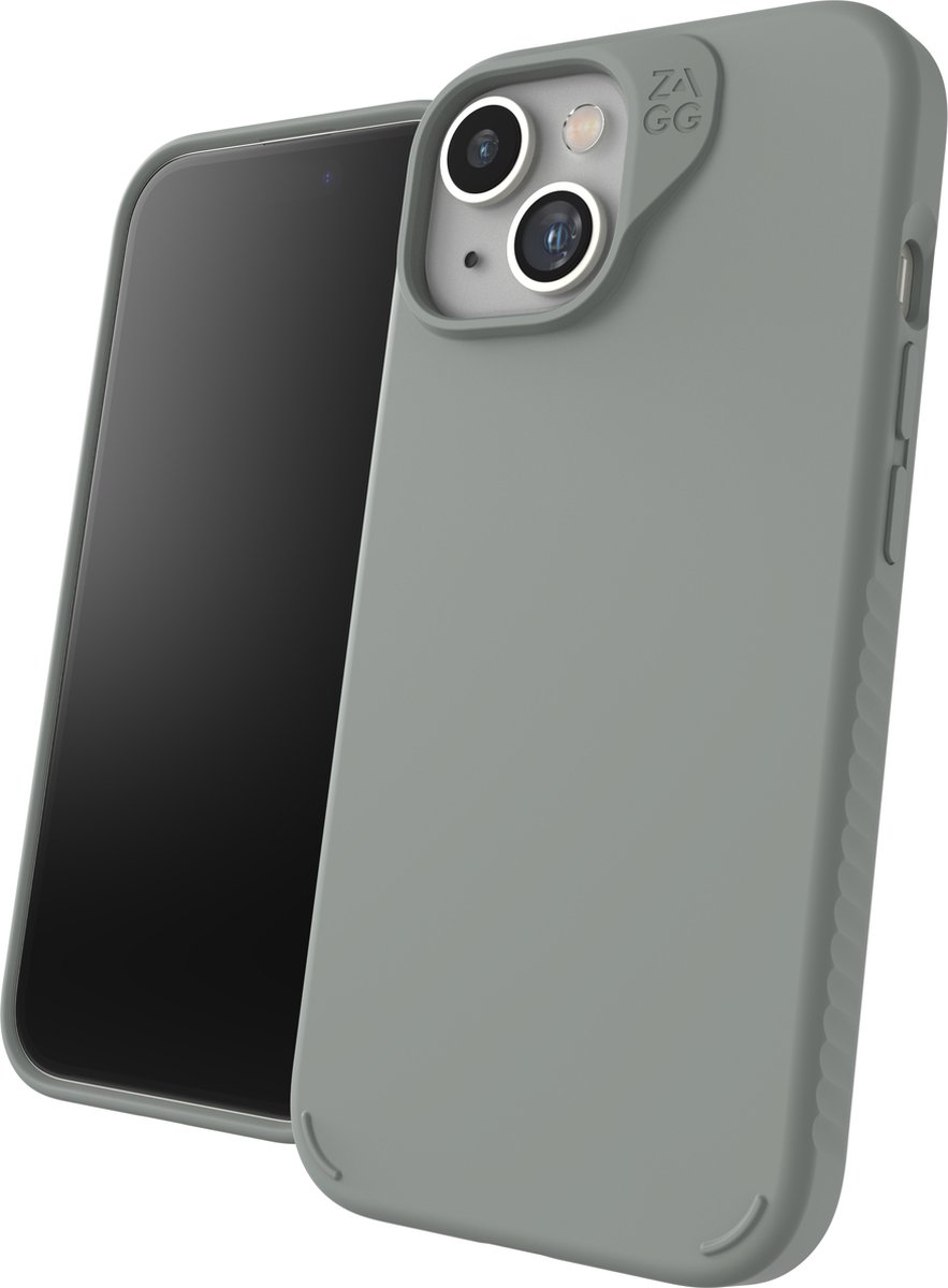 Zagg Manhattan Snap Backcover Hoesje - Geschikt voor Apple iPhone 13 / 14 / 15 - MagSafe Compatibel - Groen
