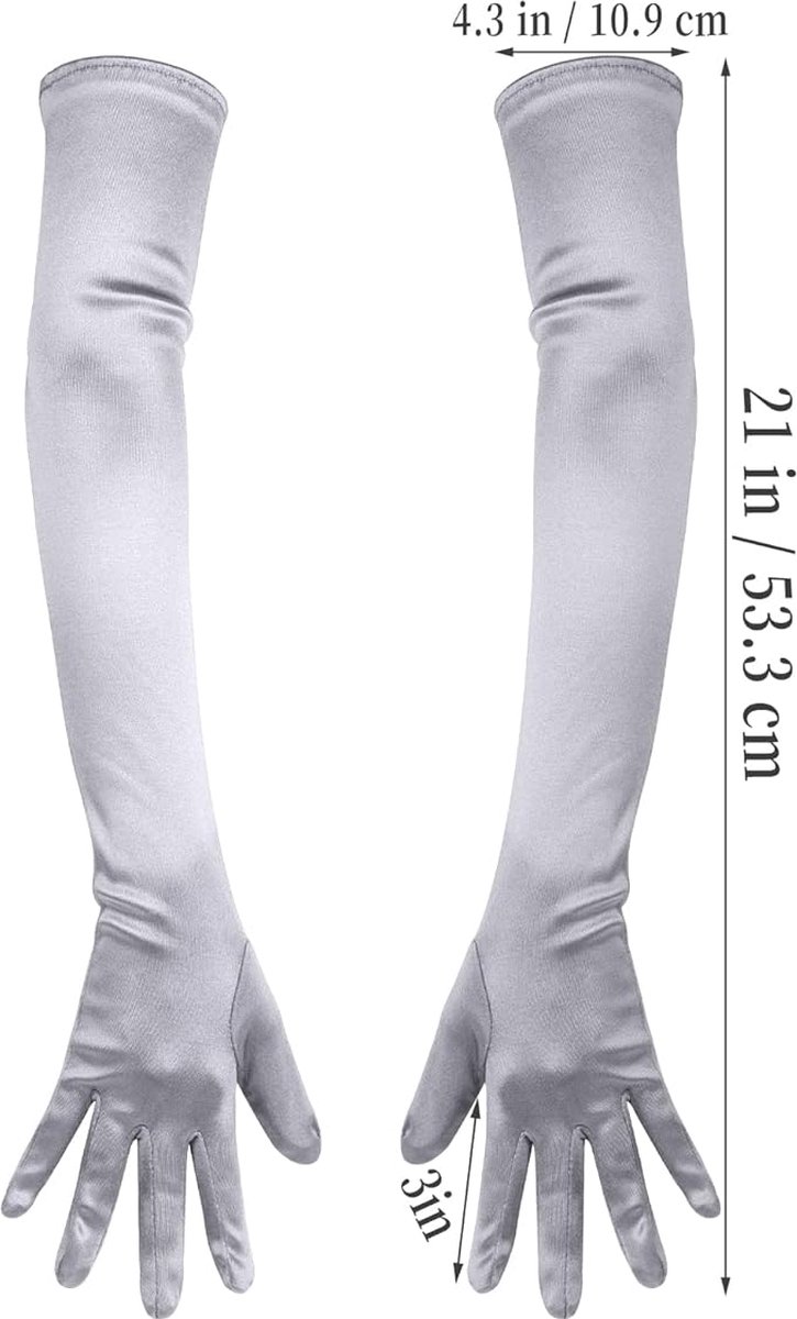 Opera Dance Elleboog Vinger 1920 Bridal Lange Lengte Handschoenen Satijn Dames Handschoenen Handschoenen Handschoenen Wanten Convertible, Oranje, Eén maat