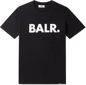 BALR. - Heren Tee SS Brand Straight T-Shirt - Zwart - Maat L