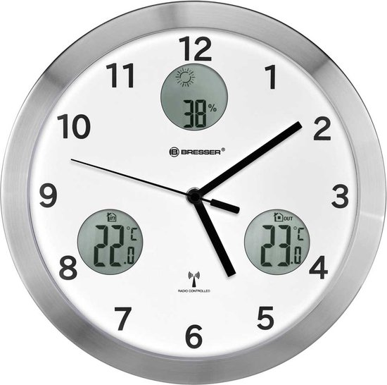 Horloge Murale Bresser MyTime Blanc 25cm