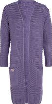 Cardigan Long Knit Factory Alex - Violet - 40/42