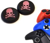 Gadgetpoint | Gaming Thumbgrips | Performance Antislip Thumbsticks | Joystick Cap Thumb Grips | Accessoires geschikt voor Playstation PS4 PS5 & Xbox & Nintendo Pro Controller | Skelet - Zwart met Roze