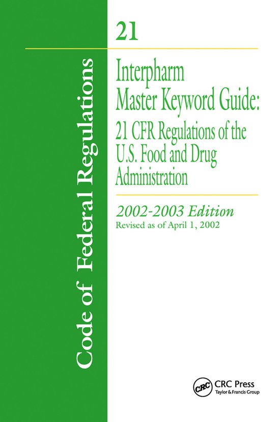 Interpharm Master Keyword Guide 2002-2003 - cover