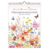 Calendrier d'anniversaire Janneke Brinkman - Coquelicot avec papillon - 18x25cm