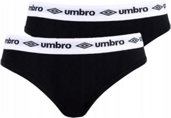 UMBRO - Sous-vêtements pour Femme - Slips (Pack de 2) Zwart - Taille M