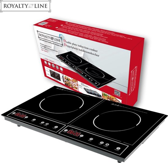 Royalty Line - Dubbele inductie plaat - Om te koken - Zwart