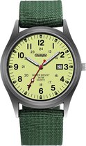 Militair Horloge - Tactische Survival Outdoor Horloge - Lichtgevend - Kalender - Military Watch - Nylon