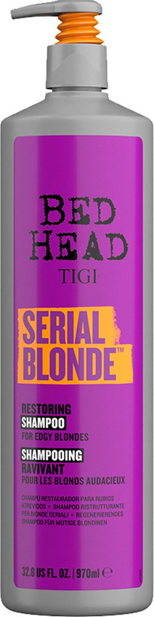 Tigi Bed Head Serial Blonde Shampoo 970ml - Normale shampoo vrouwen - Voor Alle haartypes