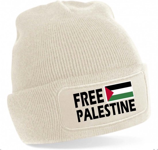 muts beanie Free Palestine -Free Palestina - beige One size