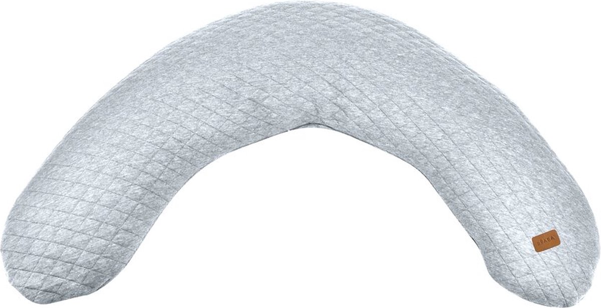 Goedkoopste Béaba Big Flopsy™ Nature Zwangerschapskussen - Zijslaapkussen volwassenen - Voedingskussen - Heather grey - 170cm